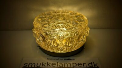 Skøn plafond fra 1970 til væg eller loft. Ø21 cm. 12cmH. I smuk stand.