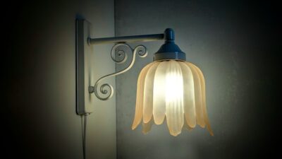 Romantisk væglampe fra 1980. Nyt el. 25 cmH. Aneta. Skandinavisk design. Fuld restaureret.