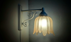 Romantisk væglampe fra 1980. Nyt el. 25 cmH. Aneta. Skandinavisk design. Fuld restaureret.