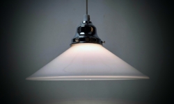 Klassisk dansk Skagen skomager pendel fra 1980. Nyt el m.m Krom. Ø25. 8,3 CmH