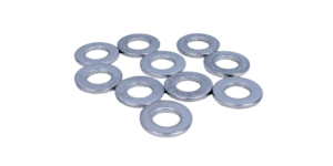 Lampeskive M4,3 mm hul. Ø8,6 mm. Forhøjelse af design lamper med søjle rør montering. 10 stk pakning.