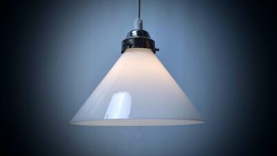 Klassisk dansk Skagen skomager pendel fra 1980. Nyt el m.m Krom. Ø23,7  14,5 CmH