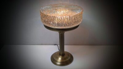 Custom art deco unika bordlampe. Nyt el.m.m. 33cmh