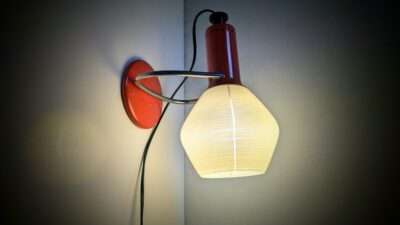Custom special hånd samlet unika væg/bordlampe fra 1960. Nyt el. m.m