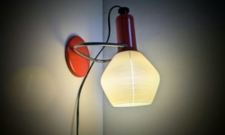 Custom special hånd samlet unika væg/bordlampe fra 1960. Nyt el. m.m