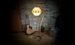 Caprani og Schiøler i dansk harmoni. Dansk design Gulvlampe. 152 cm Høj. Pickup only