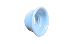 Antik porcelæn top til Messing E27 fatning. Reservedel. M27 4mm. Fra 1920