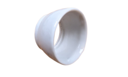 Antik porcelæn top til Messing E27 fatning. Reservedel. M27 4mm. Fra 1920