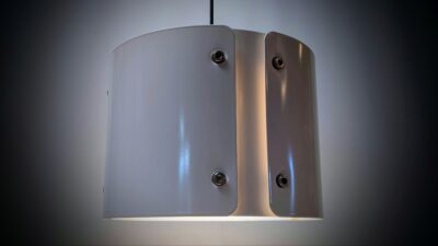 Sjælden Modern Space age spisebord lampe fra 1980. Nyt el. Ø30. MCM. Excellent condition.