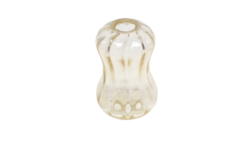 Original Svensk Orrefors glas til lysekrone 1930. Lys Rav farvet.