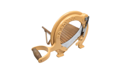 Sjælden Raadvad brødskærer i pastel mørk Gul. I smuk ældet stand.