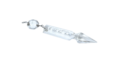 Antik Krystal prisme m. ophæng. Ca. 1850. Bøhmisk lysekrone. Fotogenprisme. Læs mere.