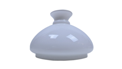 Original Holmegaard Cupido lampeglas. Hvid opal. Ø28,5. Bærekant 239 mm