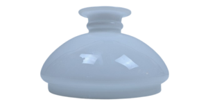 Original Holmegaard Cupido lampeglas. Hvid opal. Ø26. Bærekant 231 mm