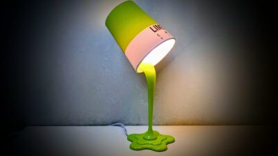 Pop Art bordlampe – “CMYK Lime Green” – 40 cm – design fra Balvi Barcelona