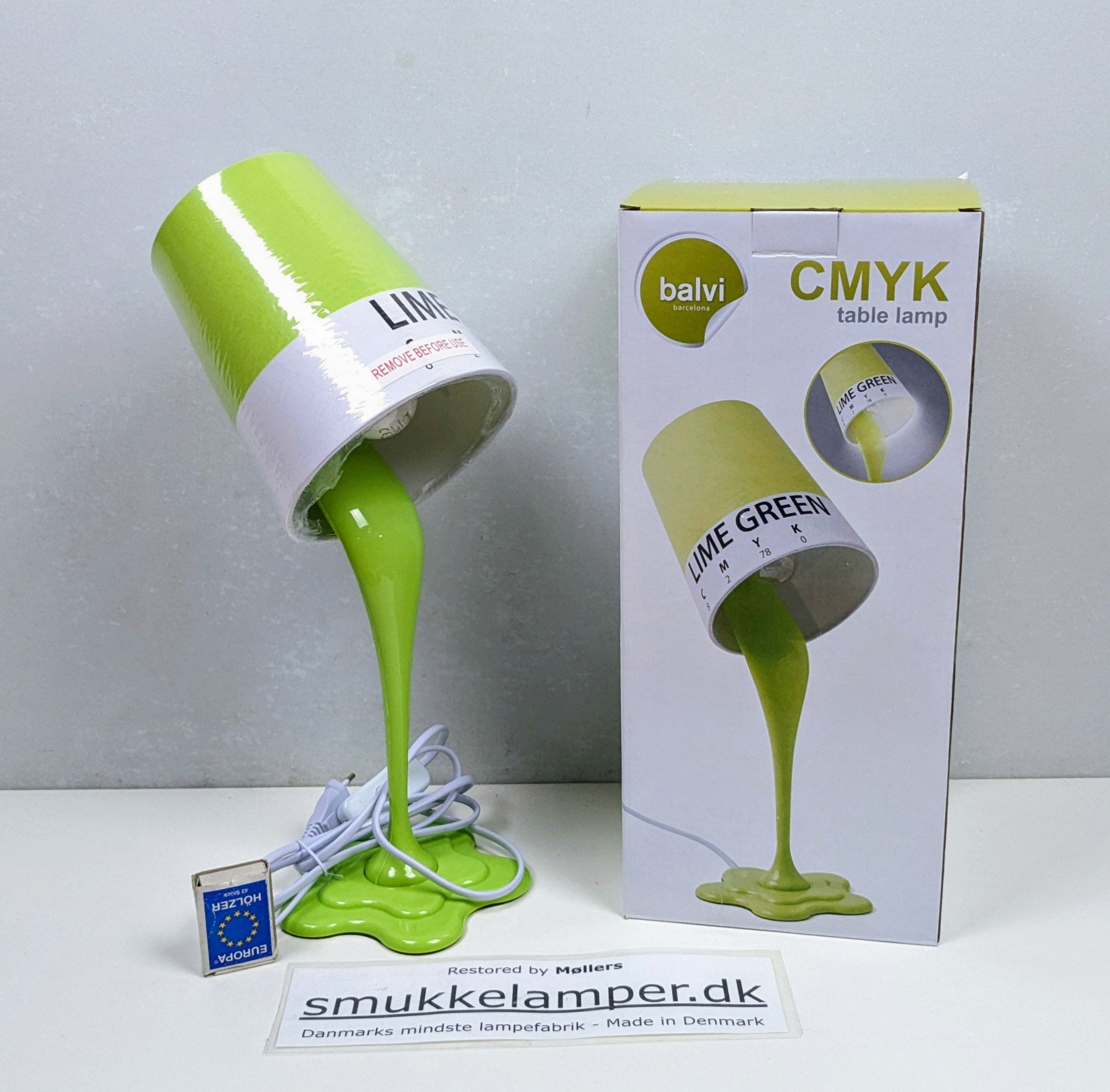 Pop Art bordlampe – “CMYK Lime Green” – 40 cm – design fra Balvi Barcelona
