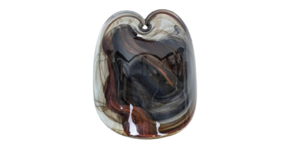 Originalt lampeglas til Per Lütken væglampe 1970. Fyens Glasværk. Kun glas!! Brun okker