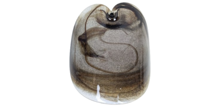 Originalt lampeglas til Per Lütken væglampe 1970. Fyens Glasværk. Kun glas!! Brun grå