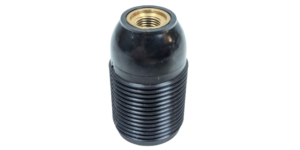 Ny sjælden bakelit fatning E14 –  (Vintage fra 1960). Til centerhul Ø 32 mm. 1/1 gevind
