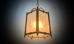 Excellent Entre – Fransk inspireret messing lanterne lampe fra 1960’erne.