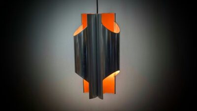 Topdesign – Original Bent Karlby “Panter” pendel fra 1969 – ikonisk dansk design for LYFA