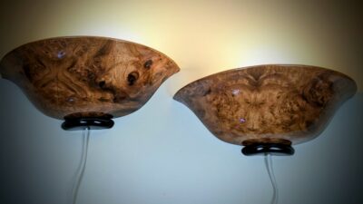 Sæt med 2 stilfulde Italienske porcelæns lamper med marmorering. Nyt el. 34