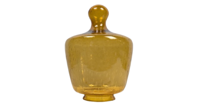 Vintage dansk lampeglas fra 1970. Udendørslampe. Ø20. 29 cm høj.10 cm gribekant.