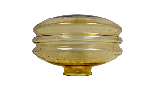Vintage dansk lampeglas fra 1970. Udendørslampe. Ø27. 18 cm høj. 9,5 cm gribekant.