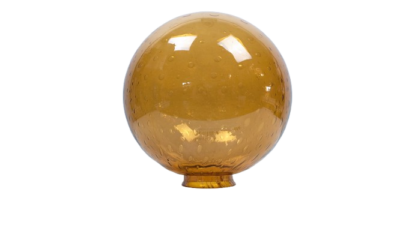 Original E.S.Horn lampeglas 1970. Ca. Ø24. Gribekant 81 mm.Orange boble.