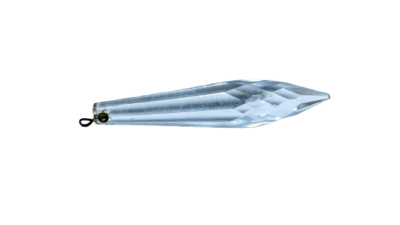 Antik Krystal prisme Is perle. Ca. 1850. Fransk Battan. 61 mmL plus øje.