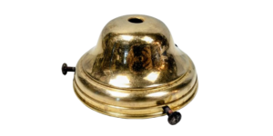Original glasholder i ældet messing.  Gribekant mellem 73- 83 mm. 1920.