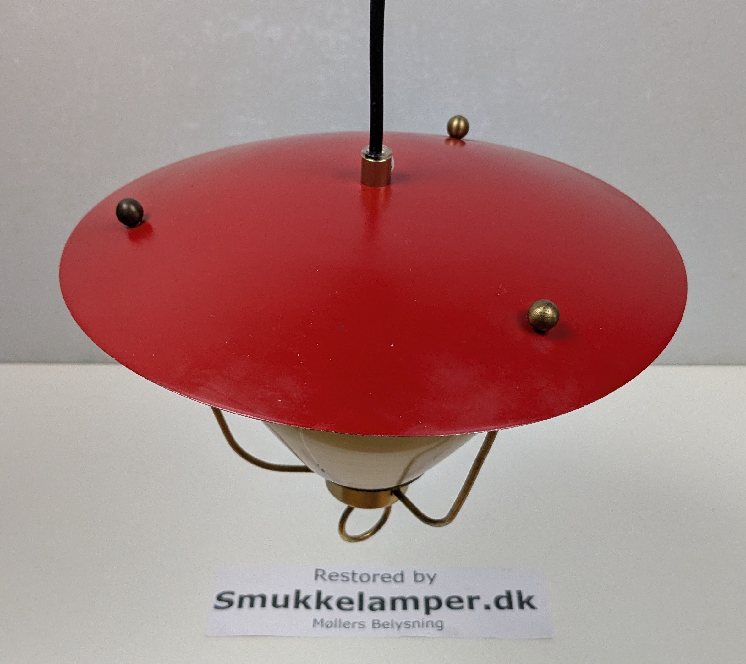 Skøn dansk sommer lysthus lampe fra 1940. Nyt el m.mØ22. LYFA m.fl.