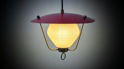 Skøn dansk sommer lysthus lampe fra 1940. Nyt el m.mØ22. LYFA m.fl.