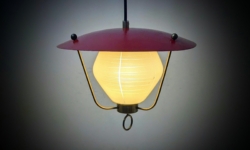 Skøn dansk sommer lysthus lampe fra 1940. Nyt el m.mØ22. LYFA m.fl.