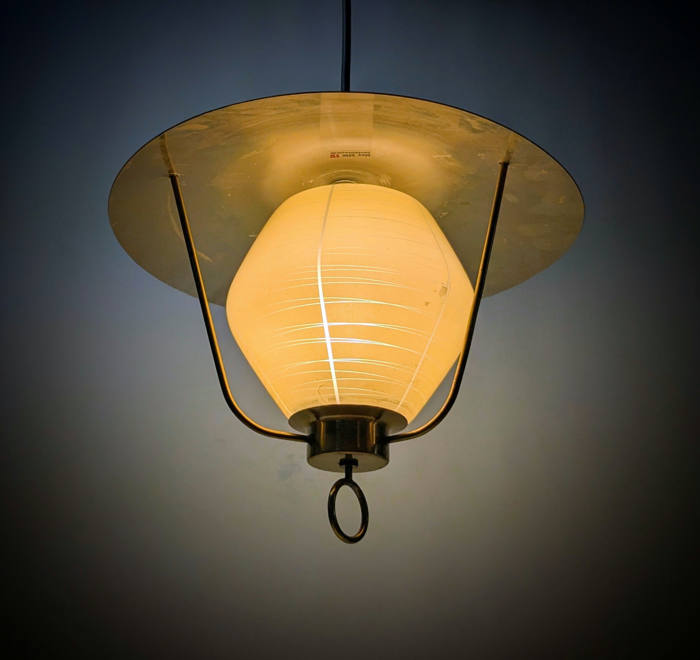 Skøn dansk sommer lysthus lampe fra 1940. Nyt el m.mØ22. LYFA m.fl.
