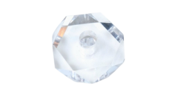 Stammeglas Krystal prisme. Gennemgående Ø13mm hul. Til lysekrone. 1950. 26mmTyk. 62mmB.