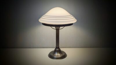Eksklusiv bordlampe – “Scrivania Elegante” – Art Deco / Klassisk luksus. Møllers Belysning. Ø28. 40cmH