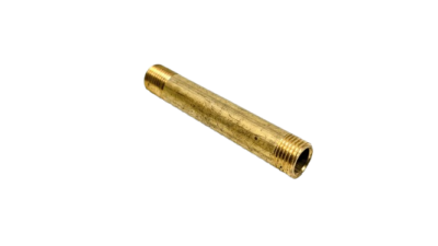 Pendelrør - Nippelrør M10. Lampe montering. 60 mm lang. Rå messing
