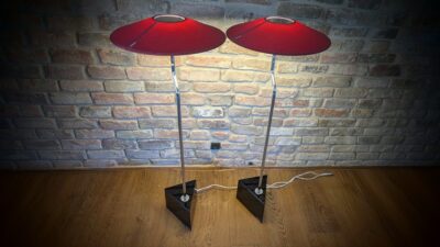 Sjældne originale Ateljé Lyktan gulvlamper 1984 – originalt sæt med 2 stk. Pickup only
