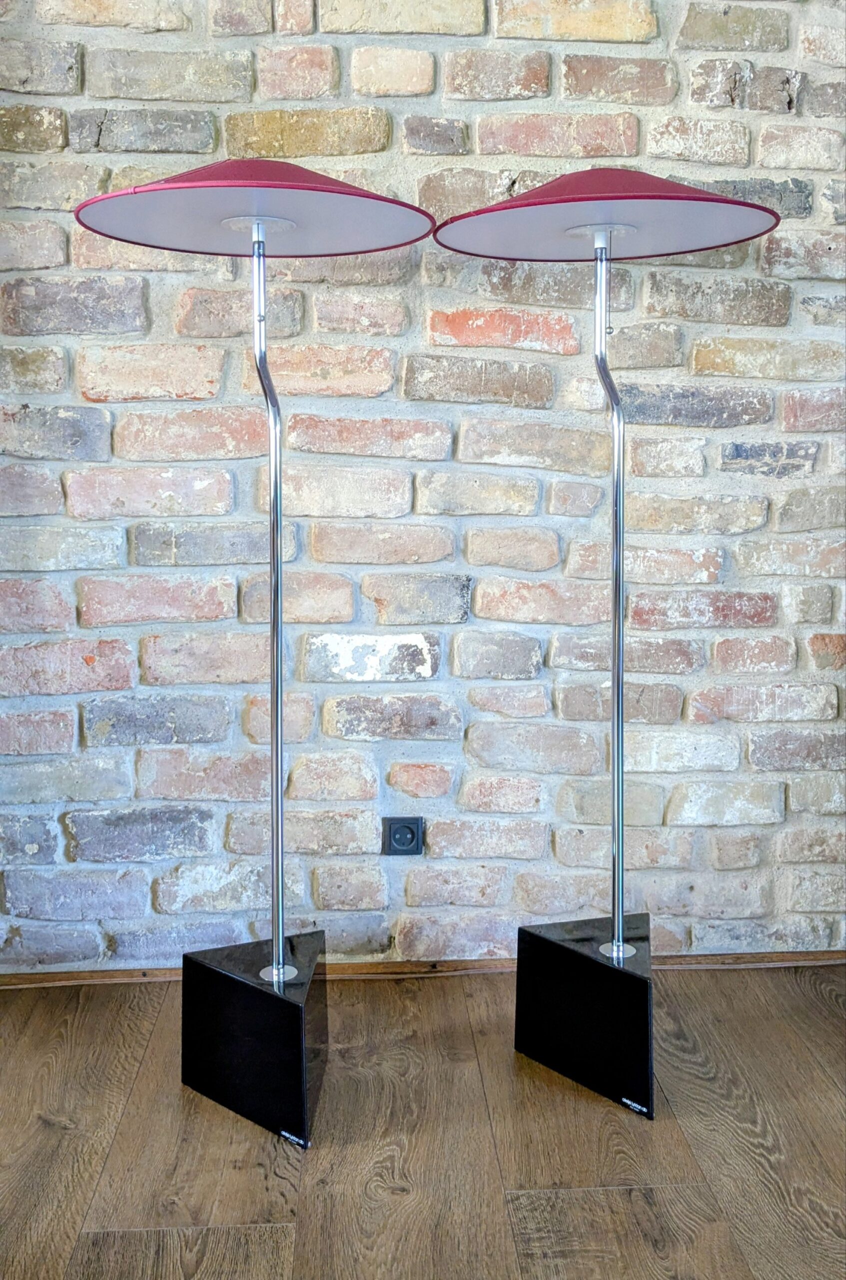 Sjældne originale Ateljé Lyktan gulvlamper 1984 – originalt sæt med 2 stk. Pickup only