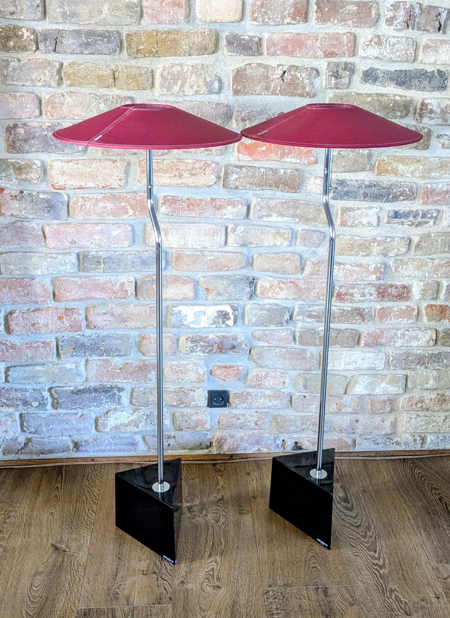 Sjældne originale Ateljé Lyktan gulvlamper 1984 – originalt sæt med 2 stk. Pickup only