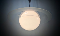 Sjælden Saturn loftlampe fra 1940 – Art deco /Space Age / Stilnovo Éra. Pickup only.