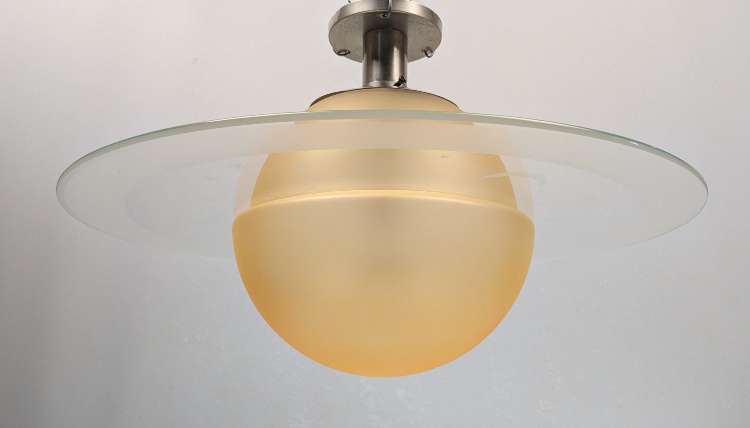 Sjælden Saturn loftlampe fra 1940 Rav – Art deco / Stilnovo Éra. Pickup only.