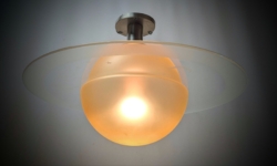 Sjælden Saturn loftlampe fra 1940 Rav – Art deco / Stilnovo Éra. Pickup only.