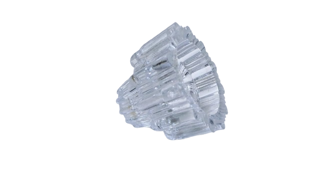 Originalt svensk Rejmyre glas til pendel fra 1975. Reservedel. Ø59. 10 mm hul.