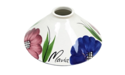 Svensk håndlavet Maria keramik skærm 1980. . Ø21,5. Gribekant 5,5 cm.