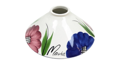 Svensk håndlavet Maria keramik skærm 1980. . Ø21,5. Gribekant 5,5 cm.