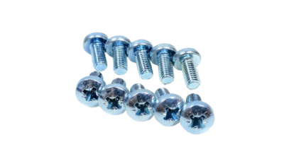 Lampebolt stål  M5x10 mm. Poz head. Til diverse special lamper m.fl. 10 stk