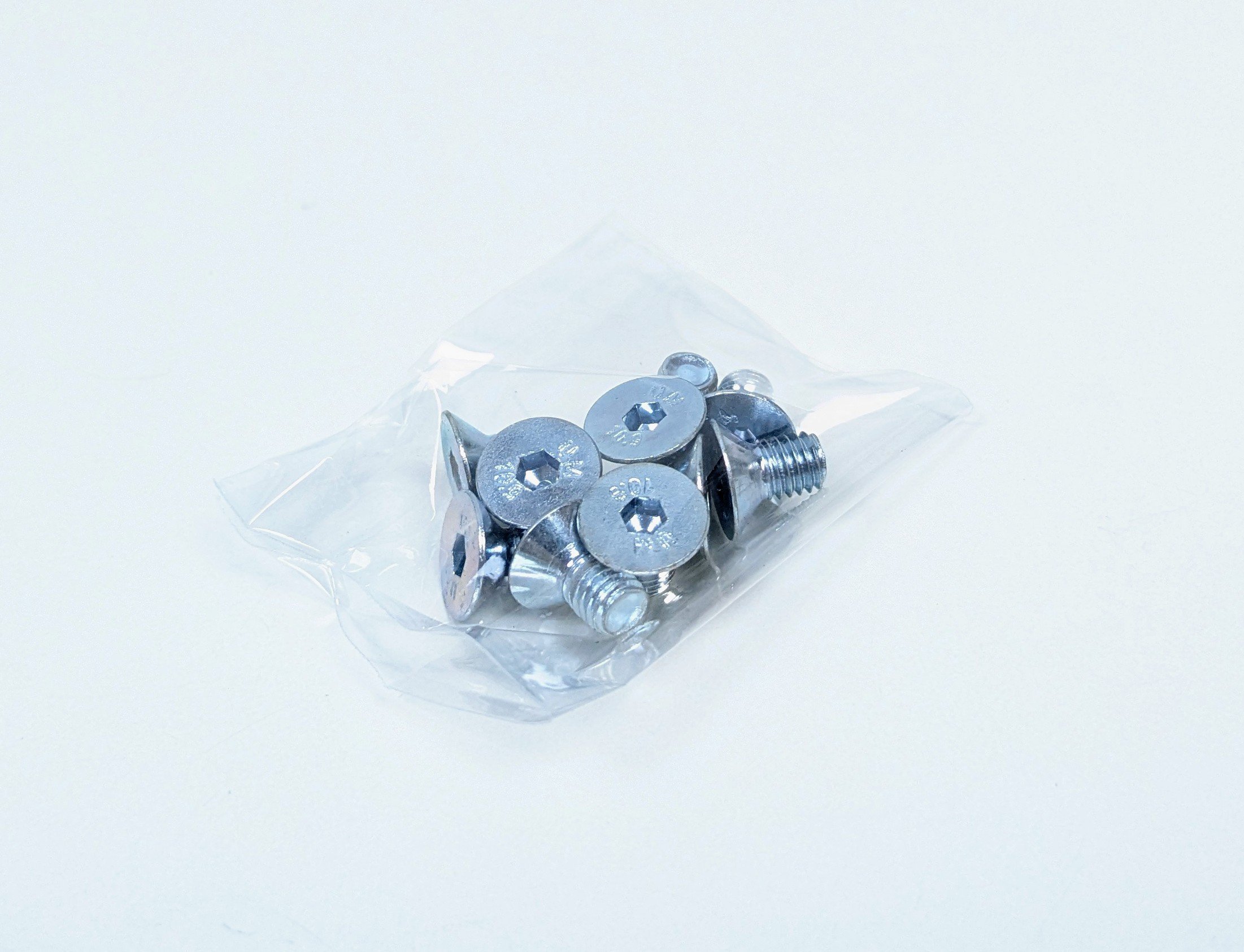 Lampebolt M5x8H Undersænket. stål. Til special lamper. Se info. 10 stk.