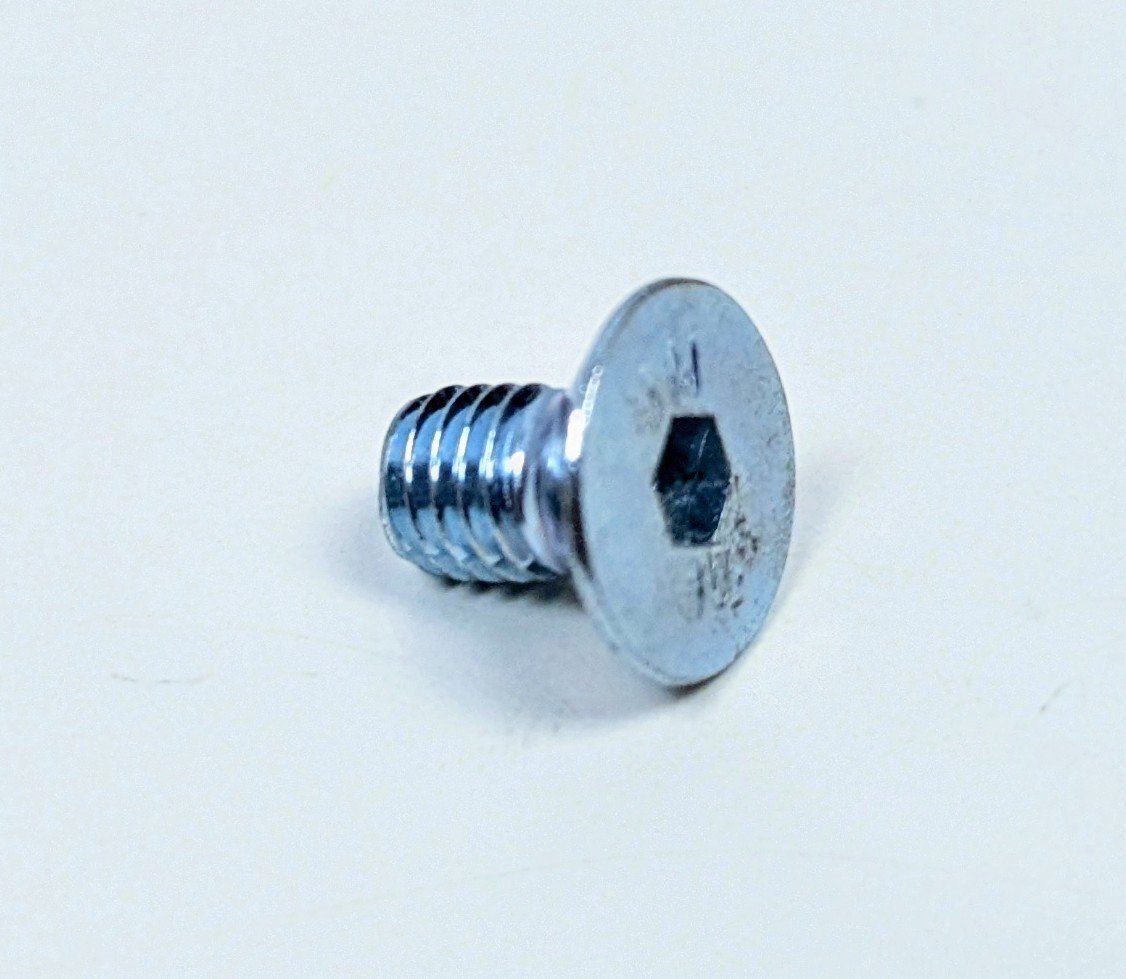 Lampebolt M5x8H Undersænket. stål. Til special lamper. Se info. 10 stk.